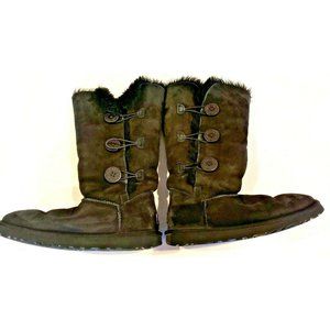 Women's Size 9 Black UGG Bailey Button Triplet Boots F19010J